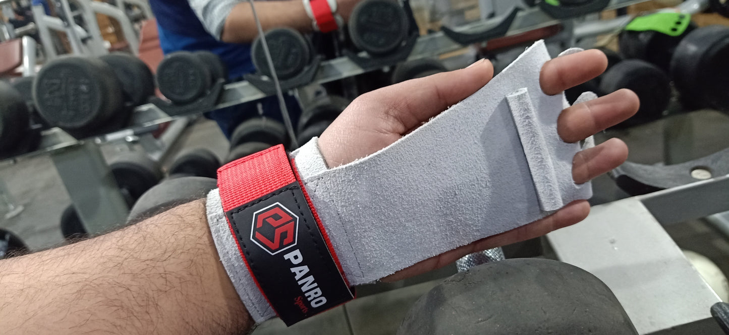 PALM PROTECTORS LEATHER WHITE
