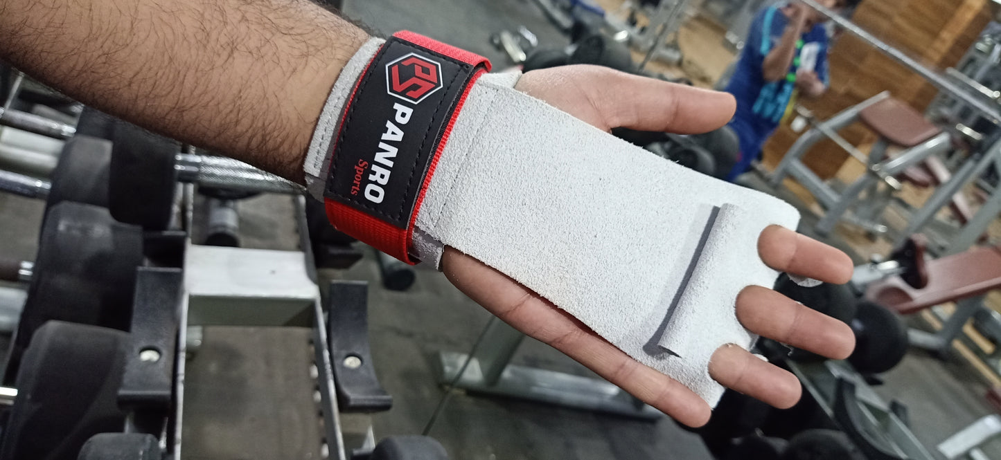 PALM PROTECTORS LEATHER WHITE