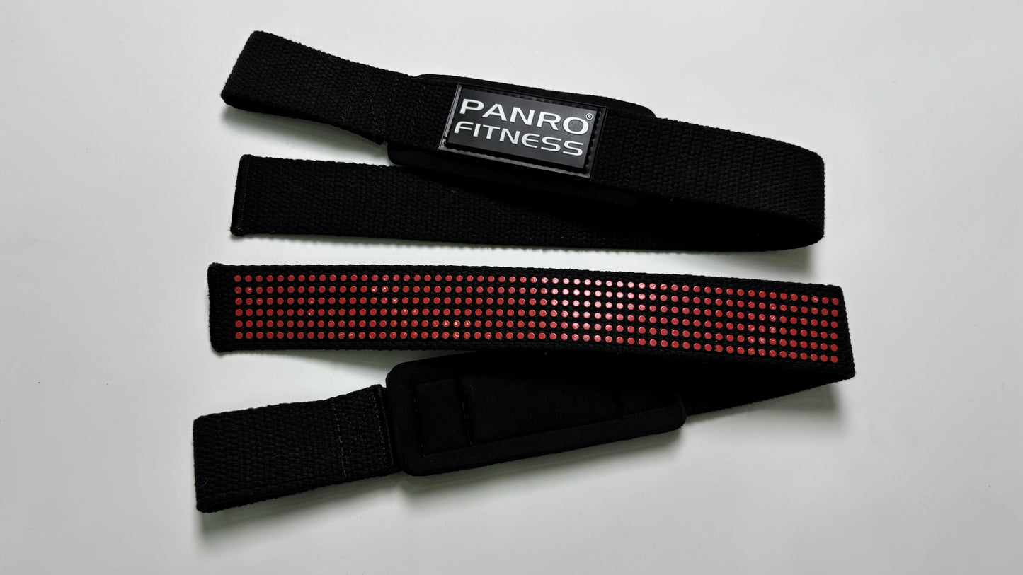 Lifting Straps Red Dotted