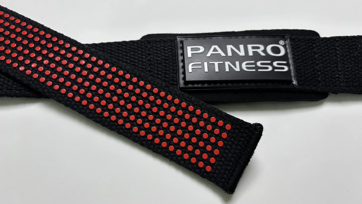 Lifting Straps Red Dotted