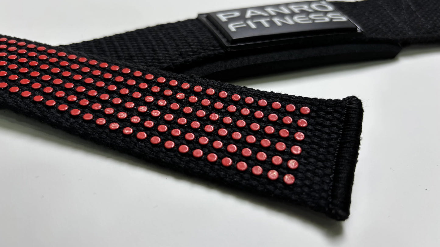 Lifting Straps Red Dotted
