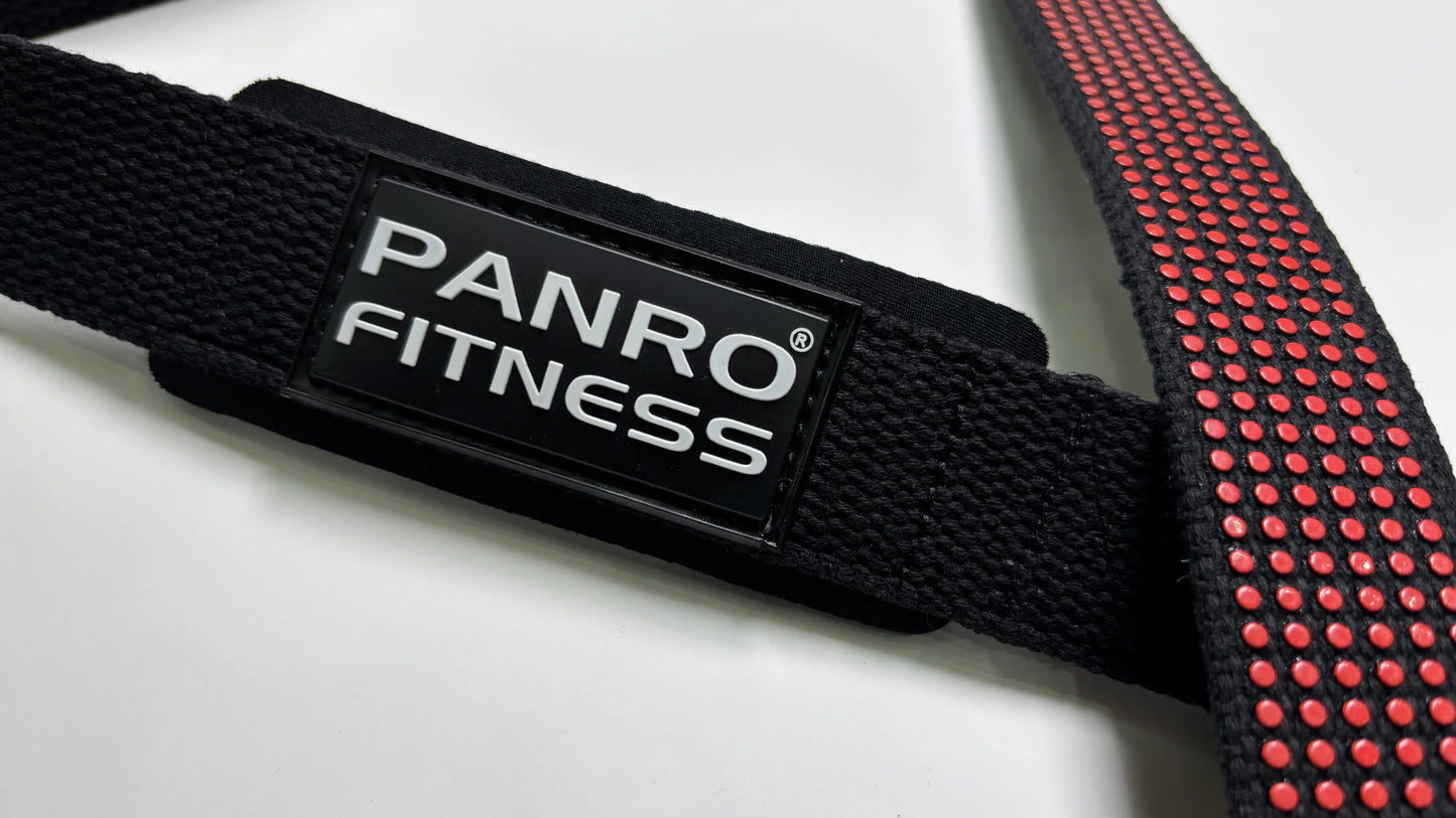 Lifting Straps Red Dotted