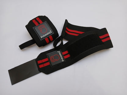 WRIST WRAPS BLACK-RED