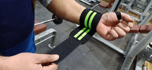 WRIST WRAPS BLACK-GREEN