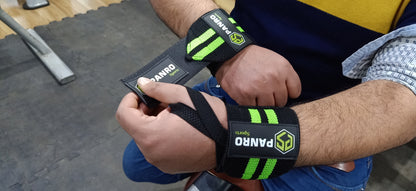 WRIST WRAPS BLACK-GREEN