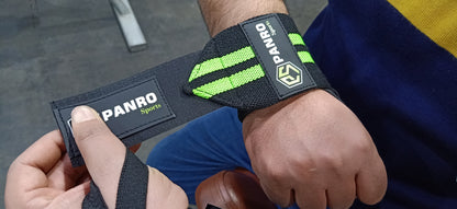 WRIST WRAPS BLACK-GREEN