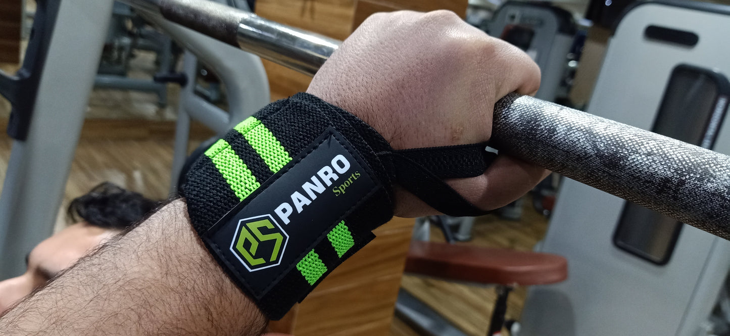 WRIST WRAPS BLACK-GREEN