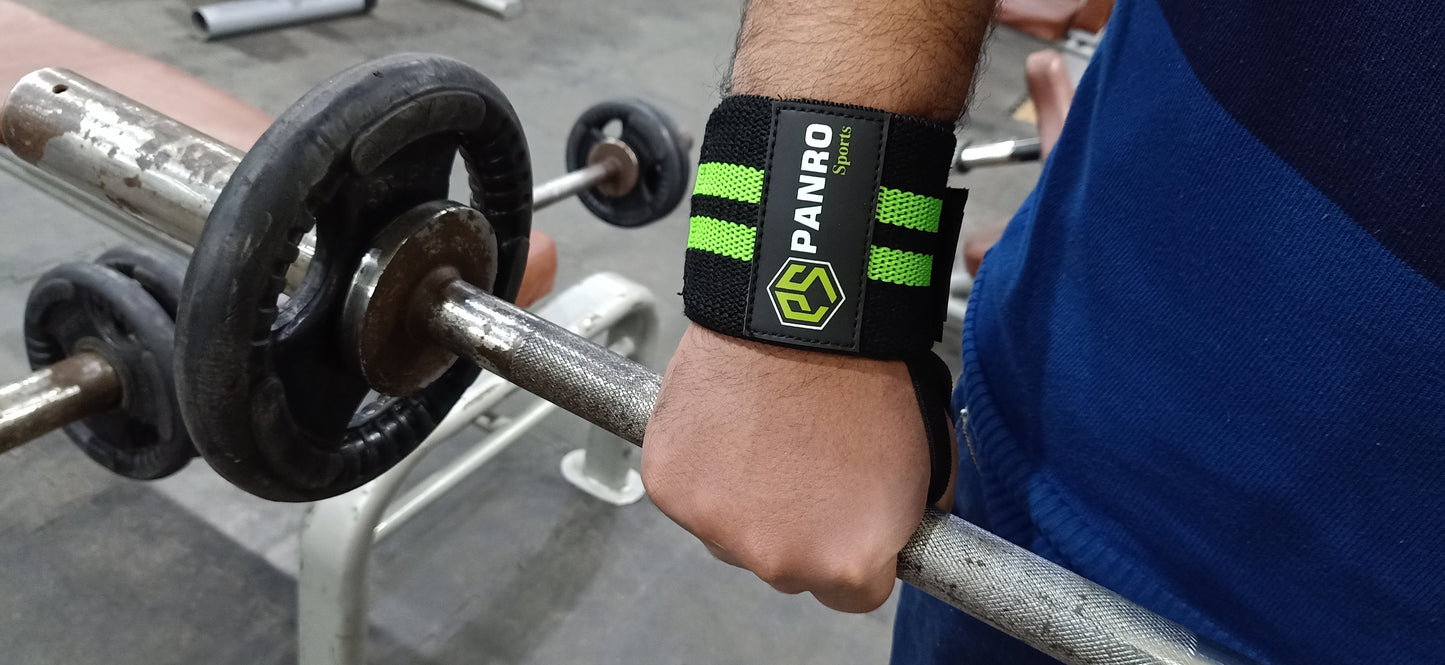 WRIST WRAPS BLACK-GREEN