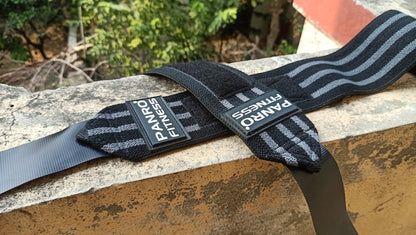 WRIST WRAPS BLACK-GREY