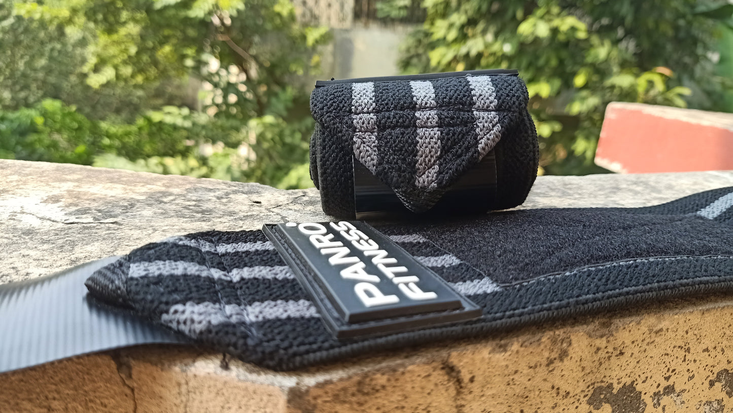 WRIST WRAPS BLACK-GREY