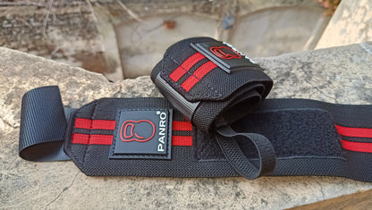 WRIST WRAPS BLACK-RED