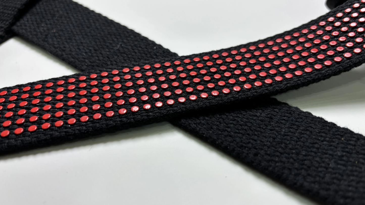 Lifting Straps Red Dotted