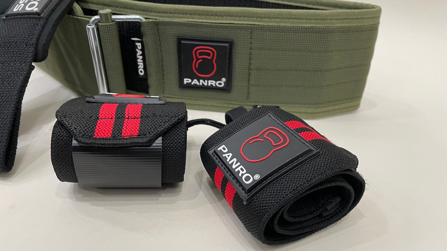 WRIST WRAPS BLACK-RED