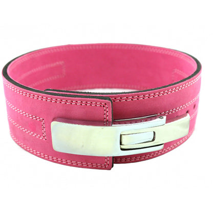 10MM LEVER BELT BLACK - PINK